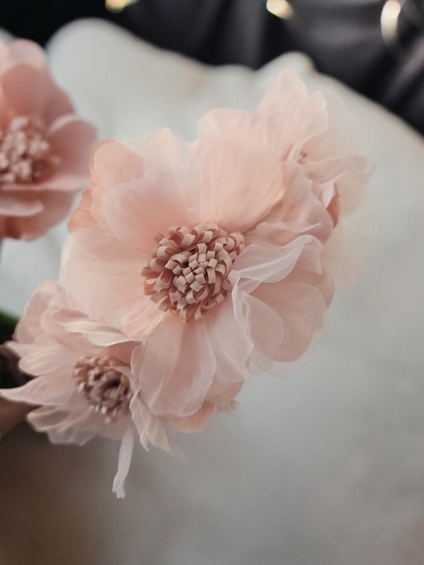 Peach Flower Headband