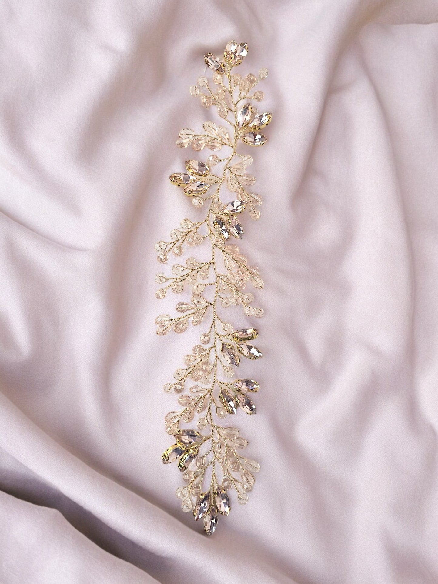 Baby Pink crystal Head Piece