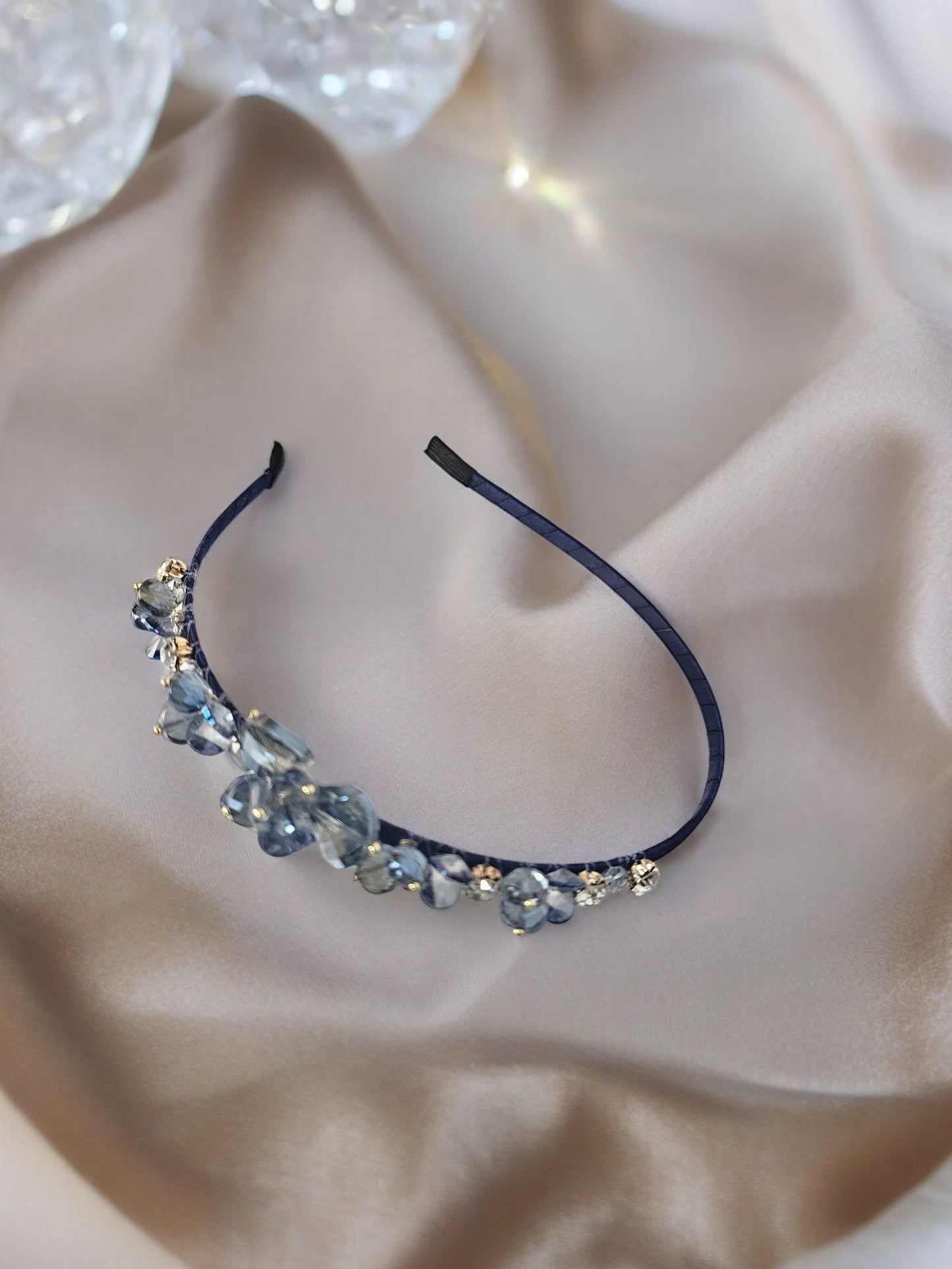 Blue crystal Head Band