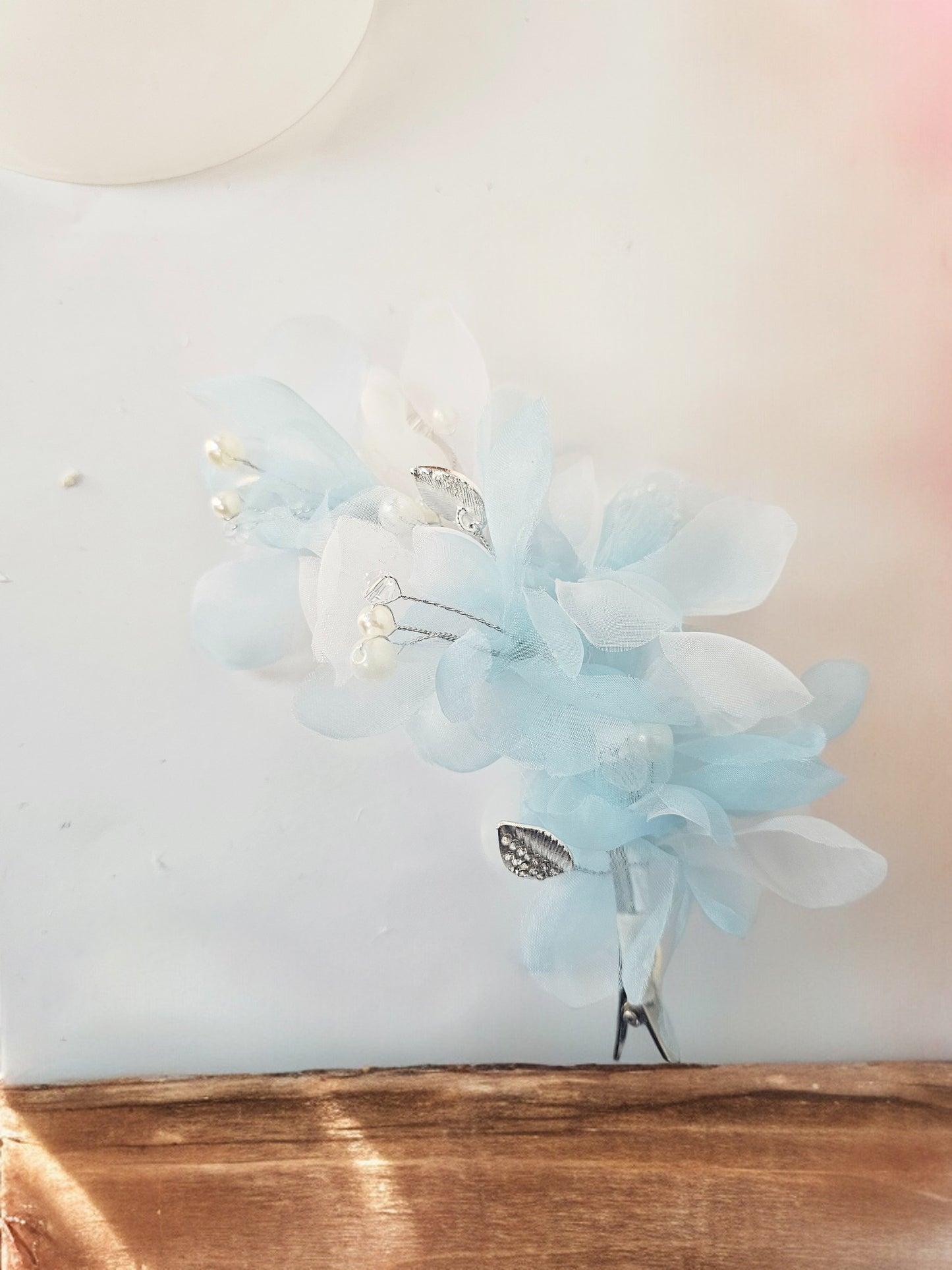 blue Flower Hair Clip