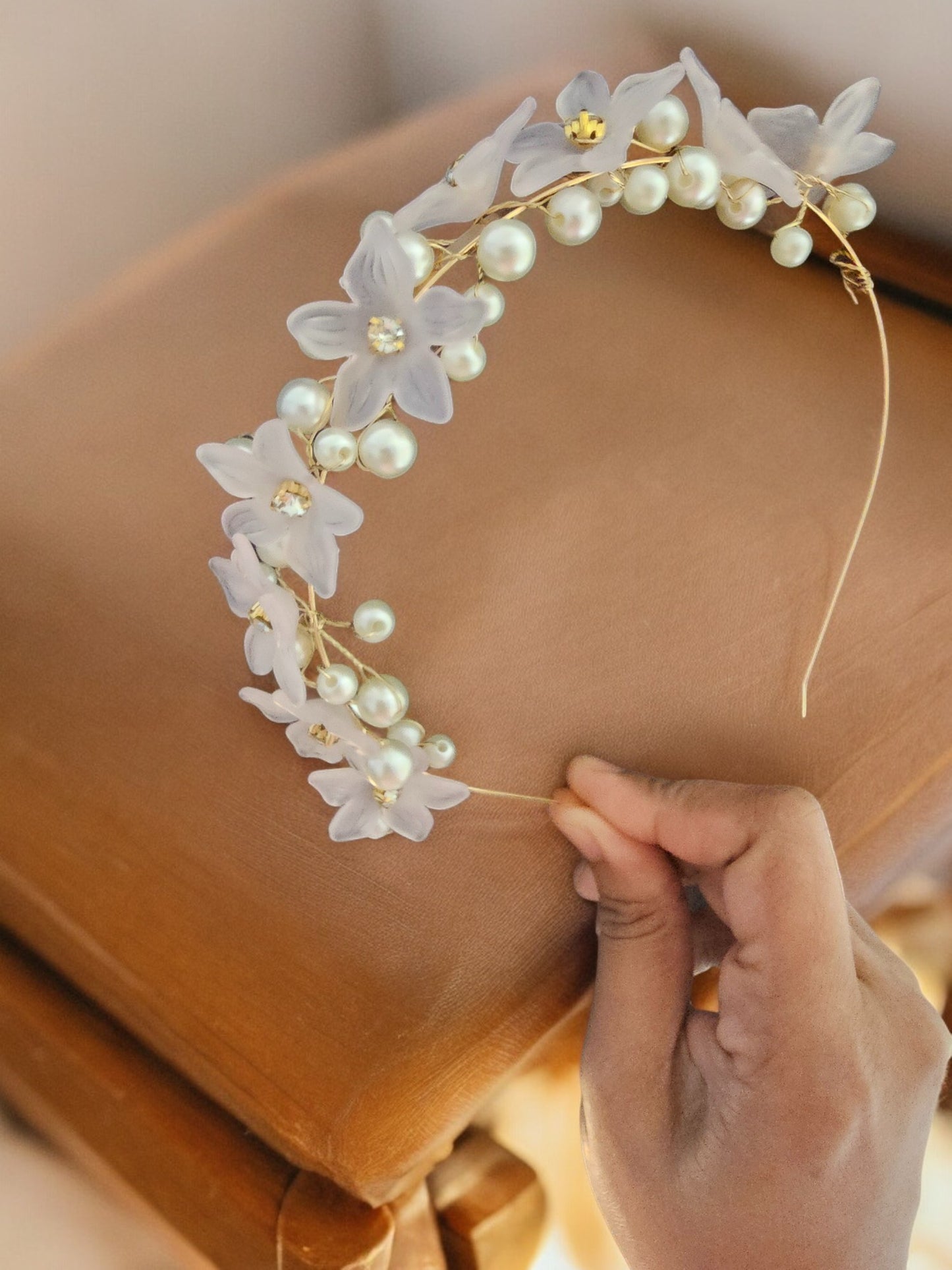 Head Band Pink Blossom