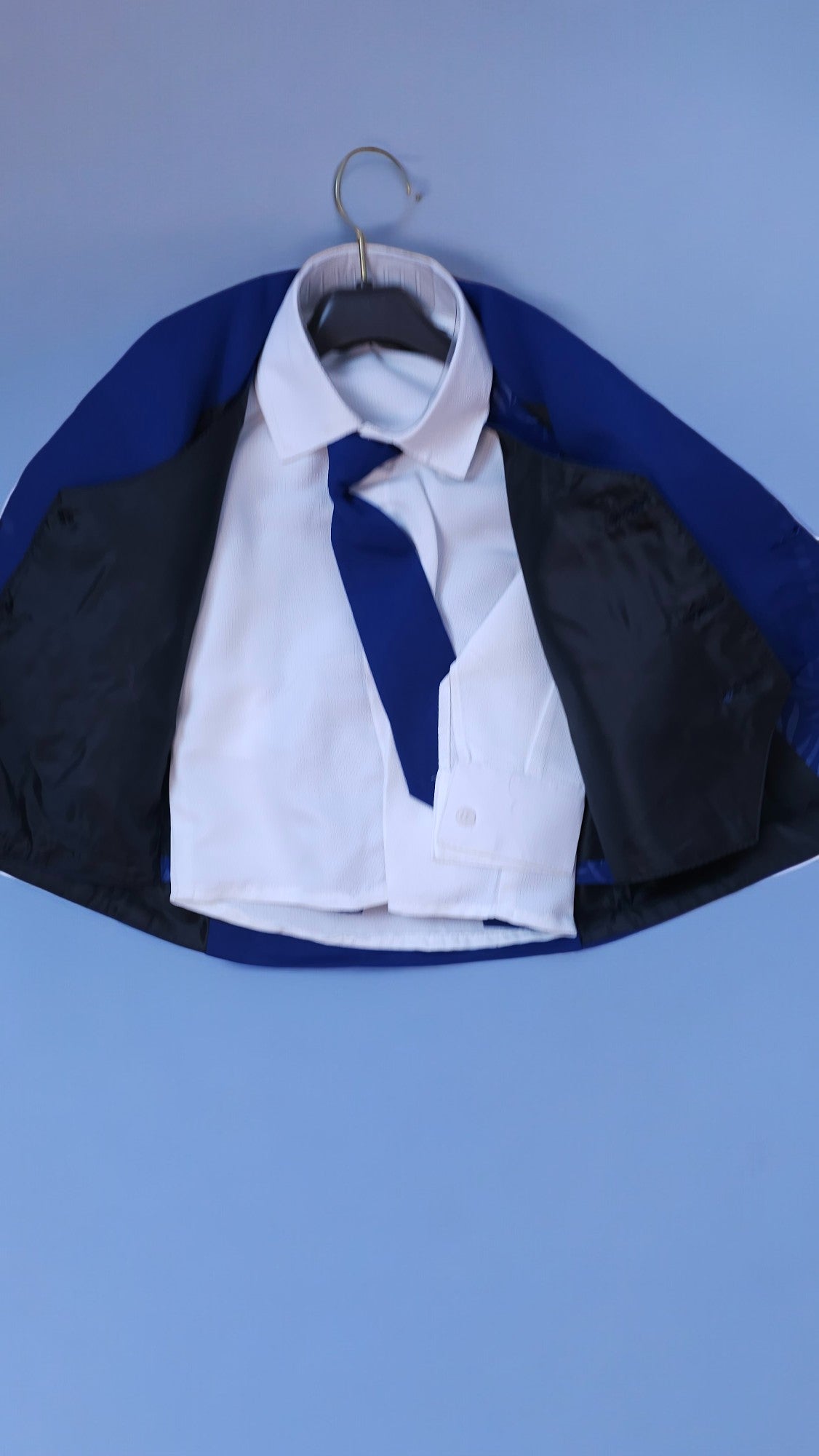 4 pcs Boys Formal Gentleman Outfits Blue