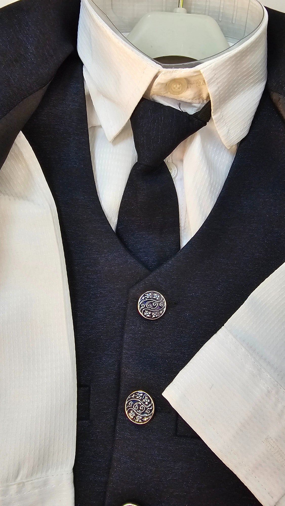 4 pcs Boys Formal Gentleman Outfits Blue