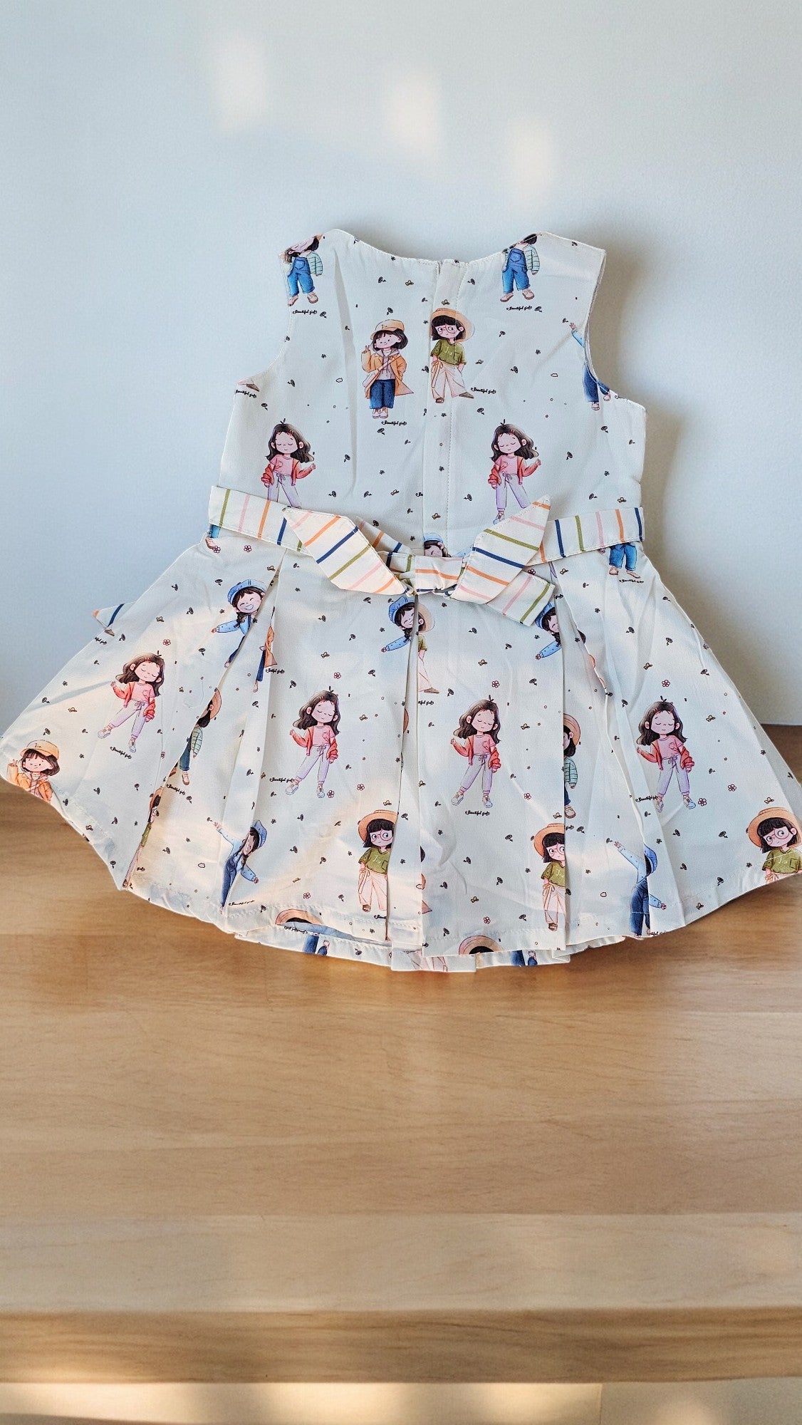 White Girl Printed Frock