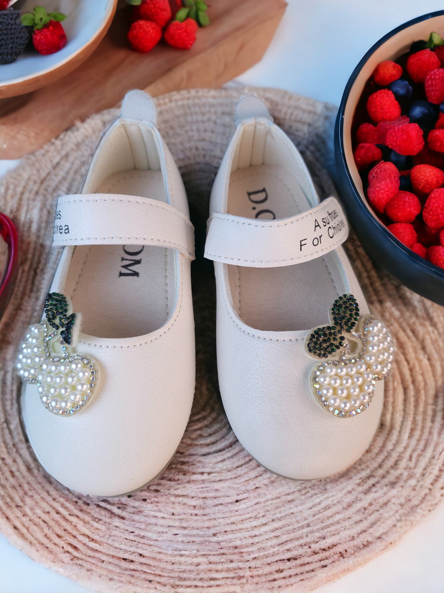 Cherry Topper White Shoe