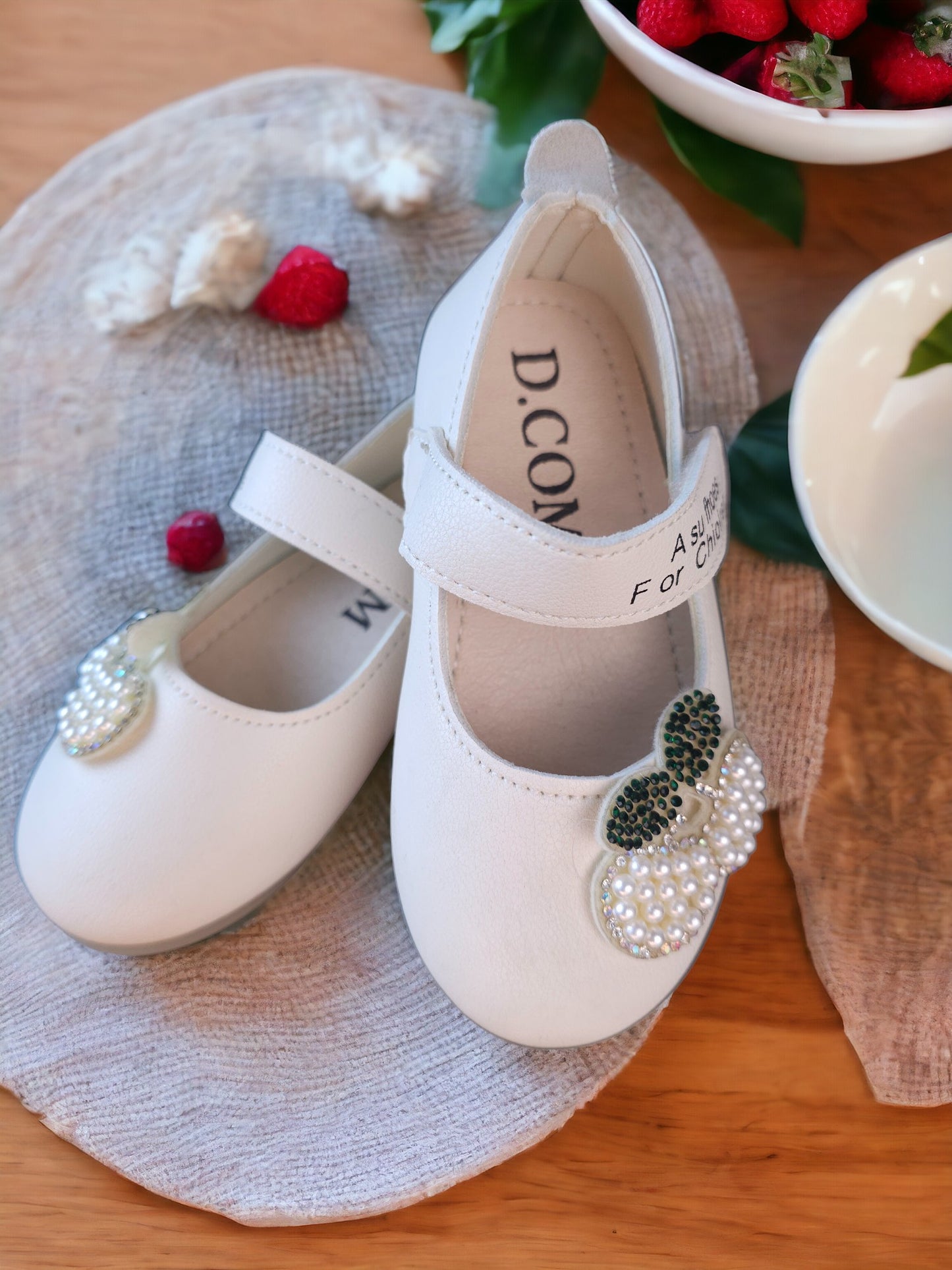 Cherry Topper White Shoe