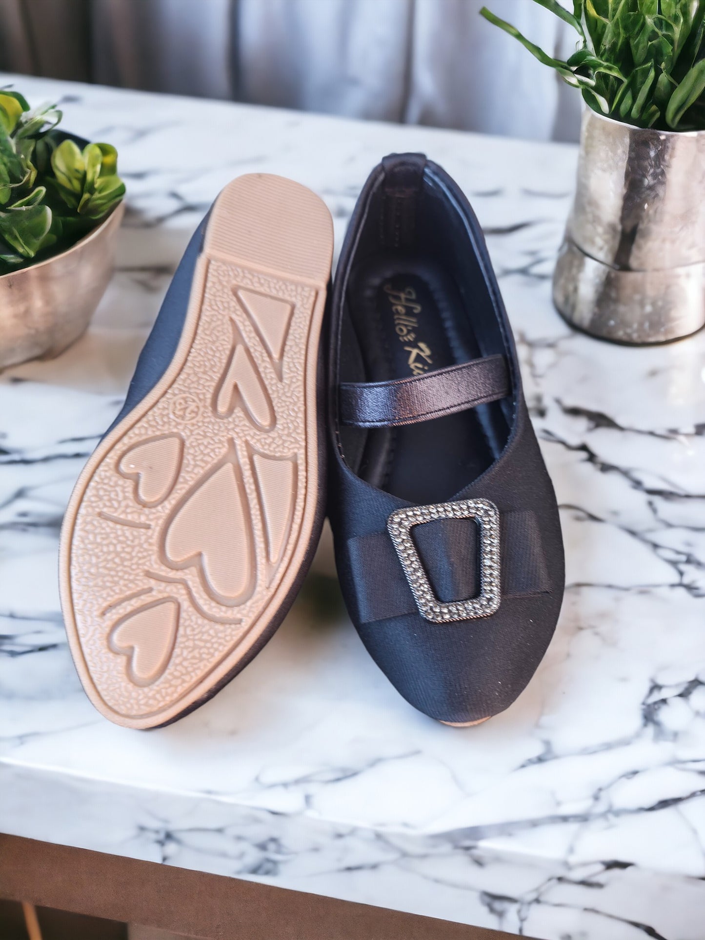 Black Bow Flat Shoe