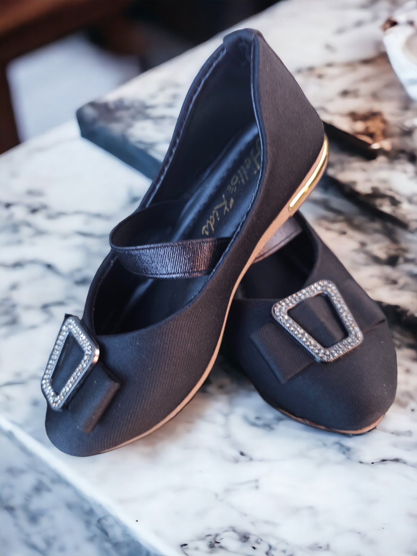 Black Bow Flat Shoe