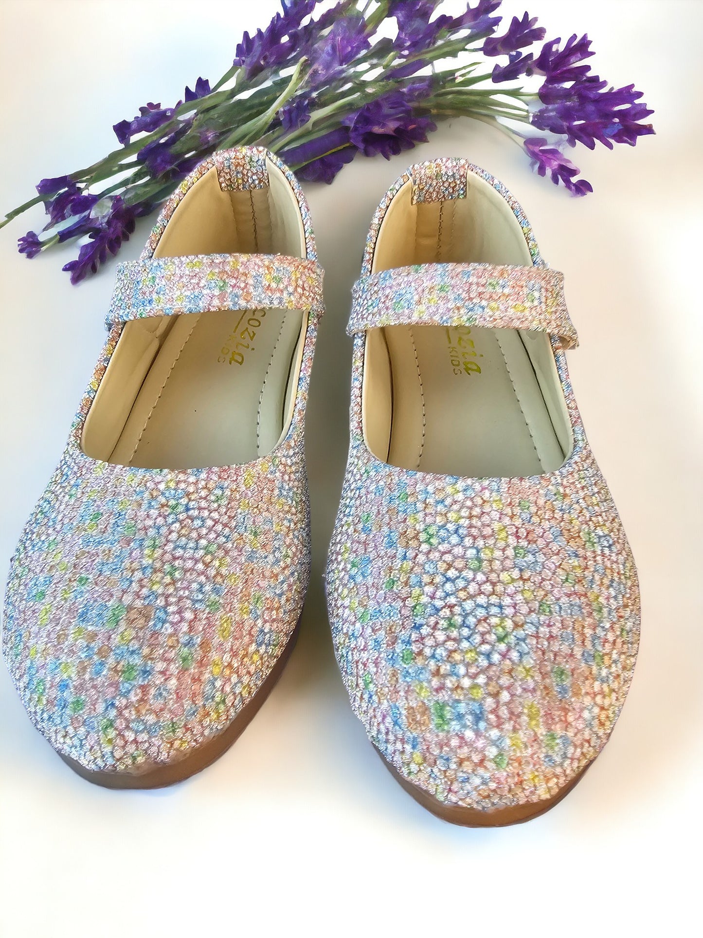 Rainbow rain drop shoe
