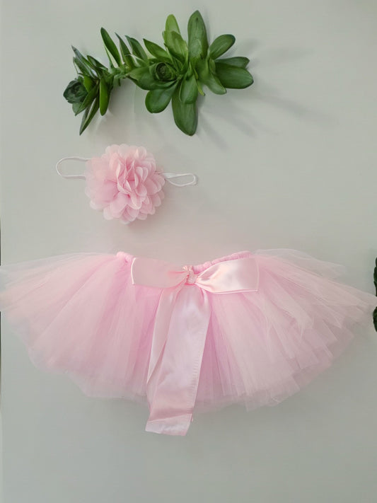 tutu pink skirt with bow