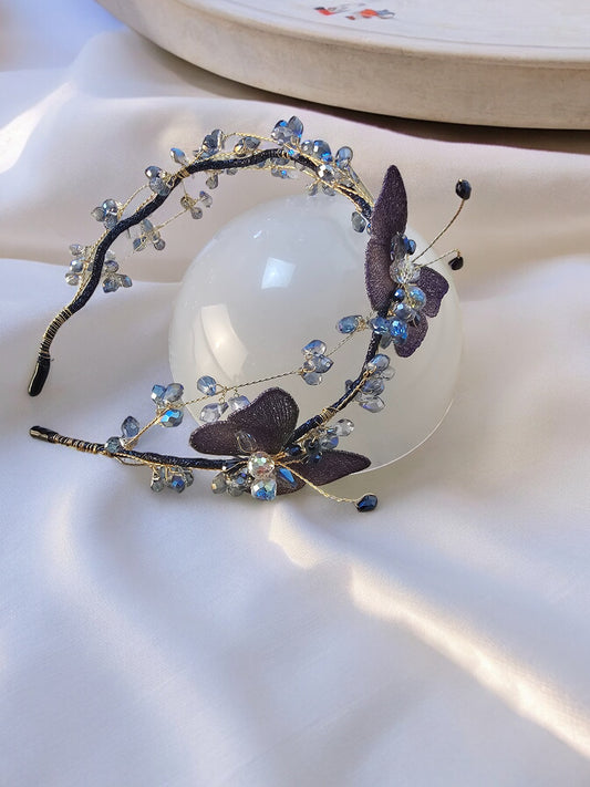 Unique Blue Butterfly Headband