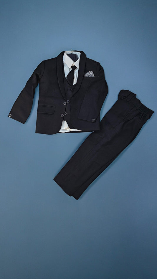 4 pcs Boys formal outfit Black