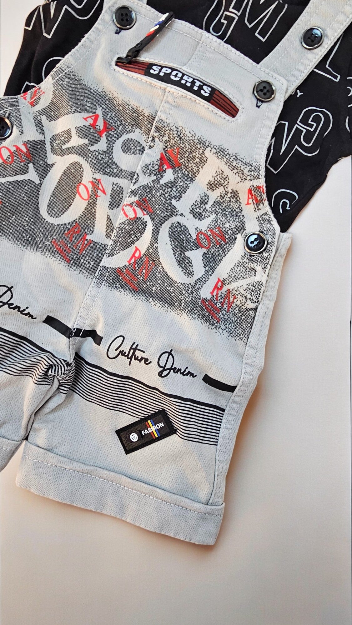 Cute Boys Black and Cream